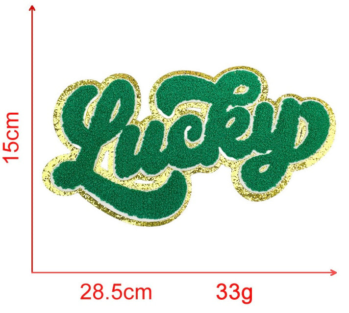 Lucky Chenille Iron-on Patches