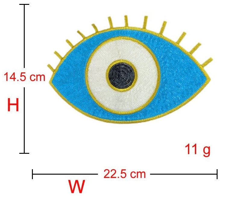 Eye Sequins Evil Eye Shining Eyeball Adult patches