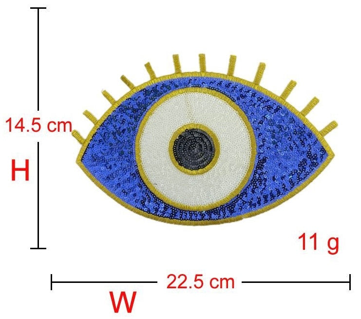 Eye Sequins Evil Eye Shining Eyeball Adult patches