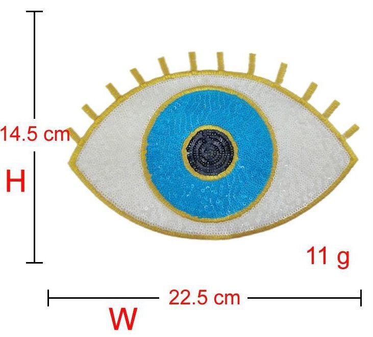 Eye Sequins Evil Eye Shining Eyeball Adult patches