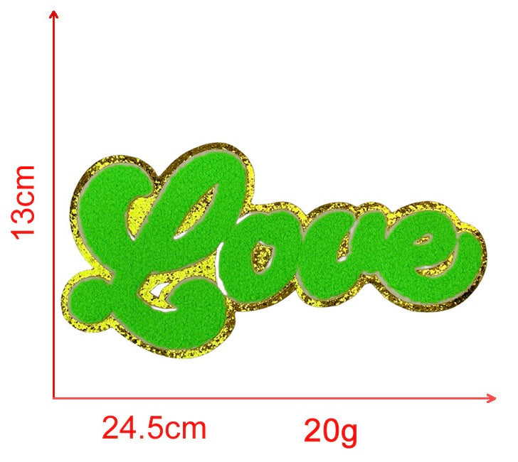 Love Chenille Iron-on Kid Patches