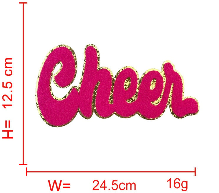 Cheer Chenille Iron-on Kid Patches