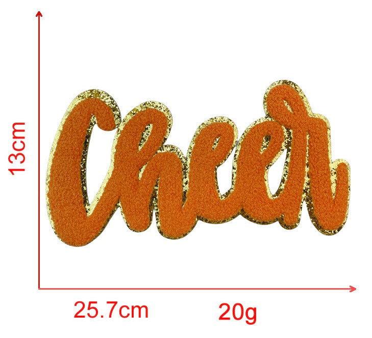 Cheer Chenille Iron-on Kid Patches