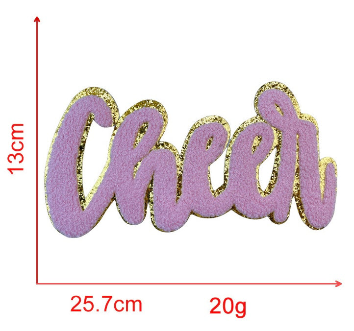 Cheer Chenille Iron-on Kid Patches