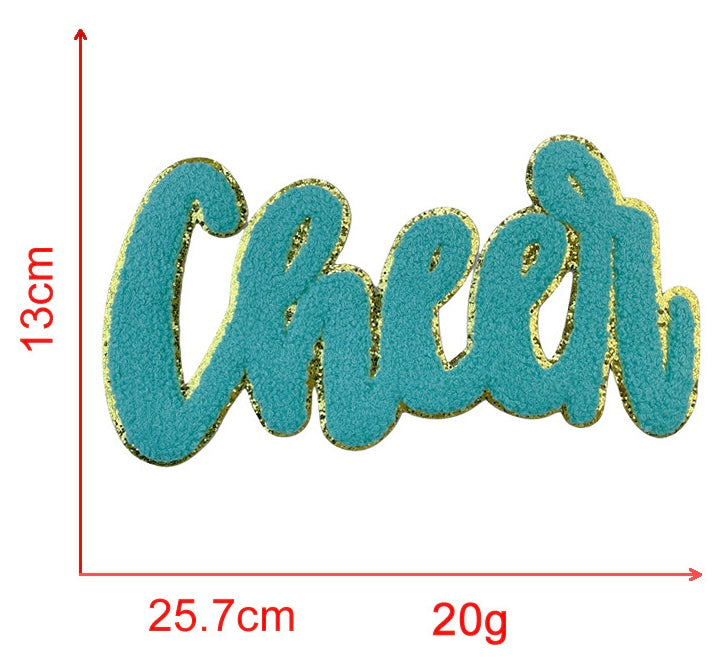 Cheer Chenille Iron-on Kid Patches