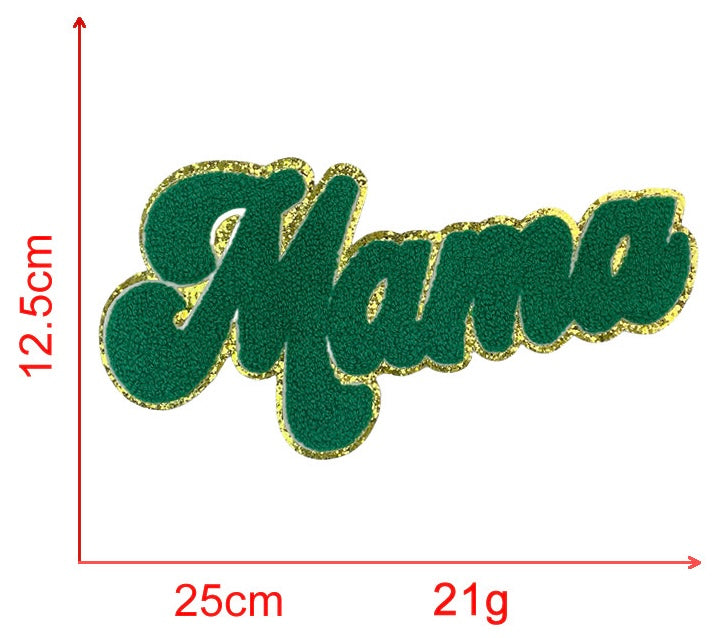 MAMA Chenille Iron-on Kid Patches