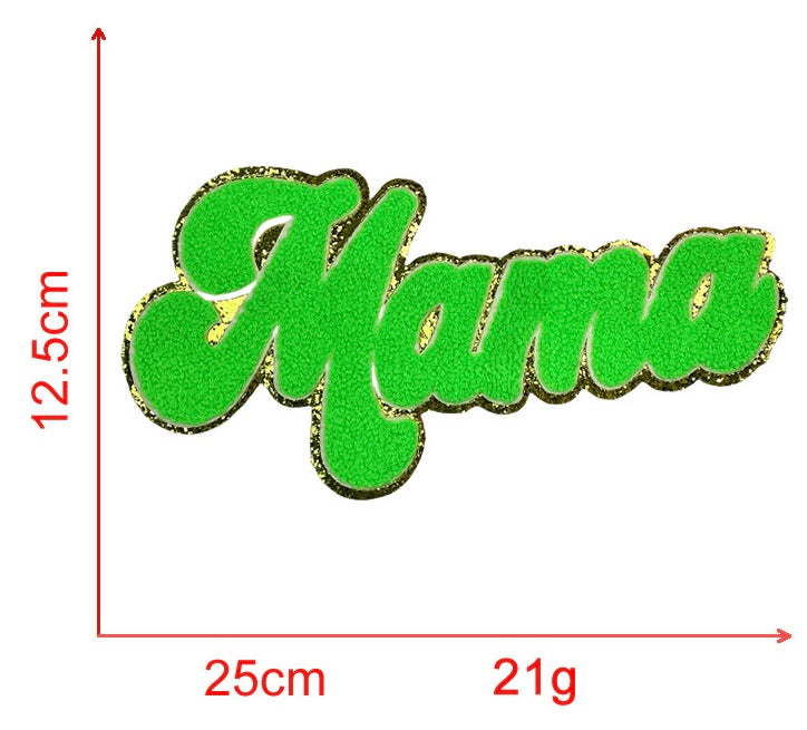 MAMA Chenille Iron-on Kid Patches