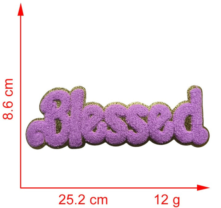 Blessed Chenille Iron-on Patches