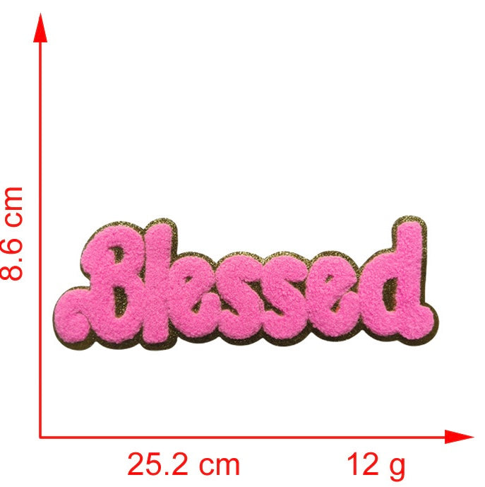 Blessed Chenille Iron-on Patches