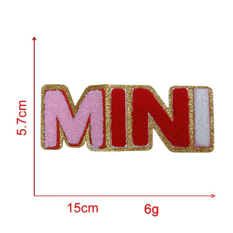 Colorful MINI Chenille Iron-on Kid Patches