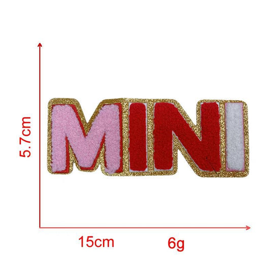 Colorful MINI Chenille Iron-on Kid Patches