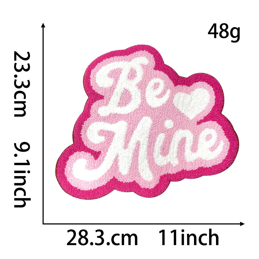 Valentines Day Chenille Patches-LOVE/ Be Mine/ XOXO