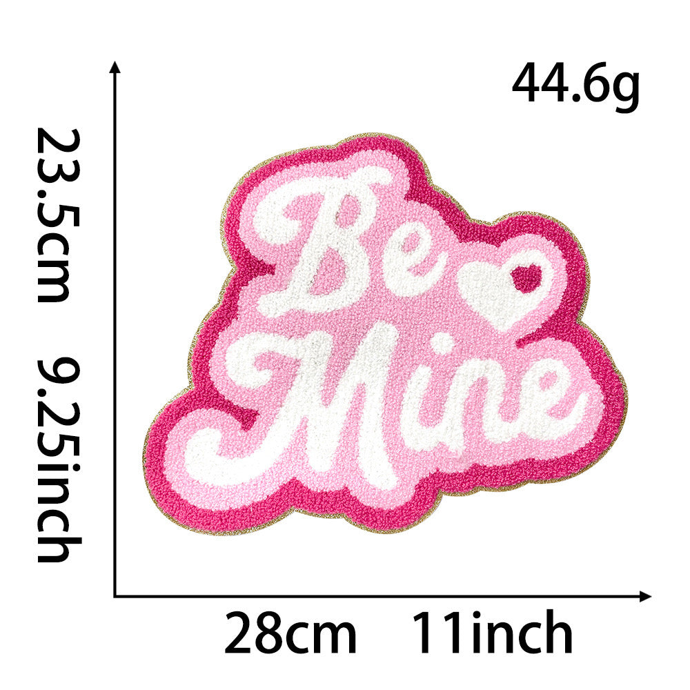 Valentines Day Chenille Patches-LOVE/ Be Mine/ XOXO