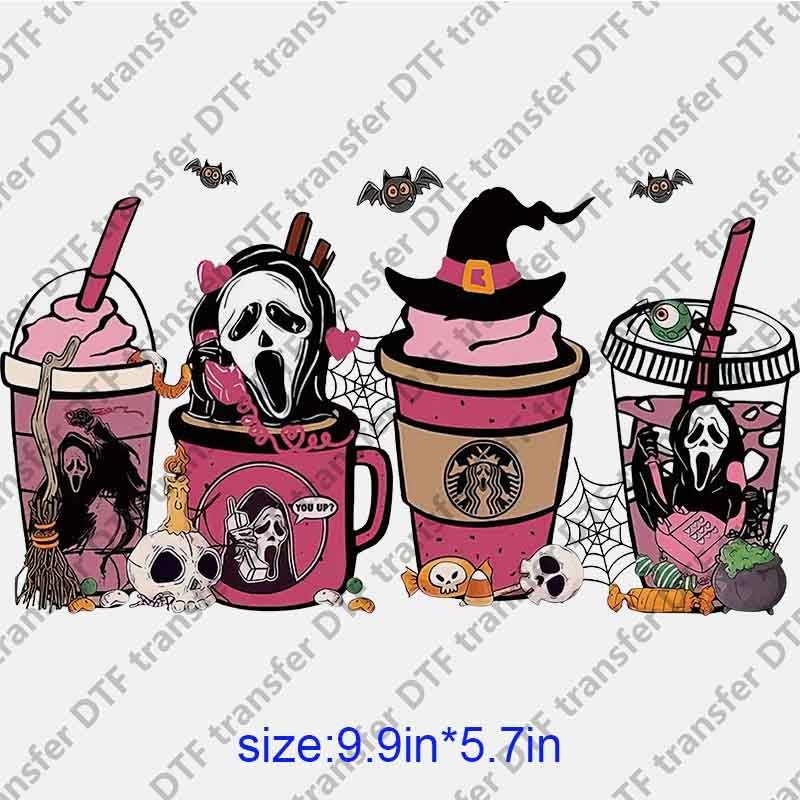 Halloween Horror Ghost Cups DTF transfer HLOW.007