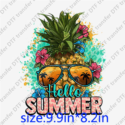 Summer pineapple sunglasses DTF Transfers SMM.099