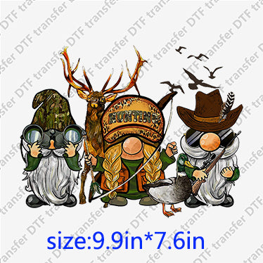 Gnome forest elk bird Animal DTF transfer ANM.076