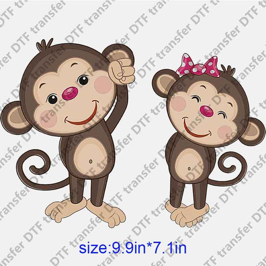 Animal Monkeys DTF transfer ANM.140