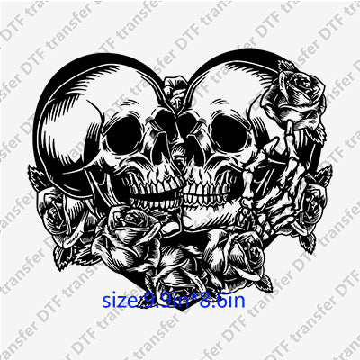 Human Skull Skeleton DTF Transfers Skull.049