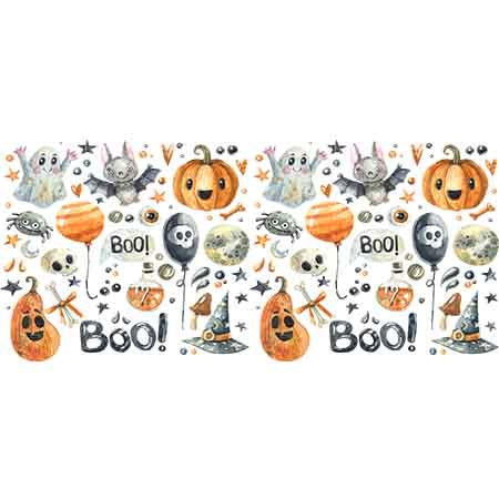 Pumpkin Halloween Thanksgiving 16oz UV DTF  Cup Wraps