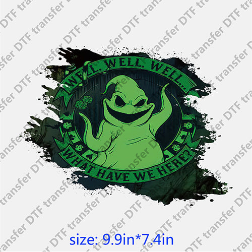 Green monster what we have here ghost face Halloween Horrible DTF transfer HR.010