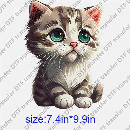 Animal Cat DTF transfer ANM.201