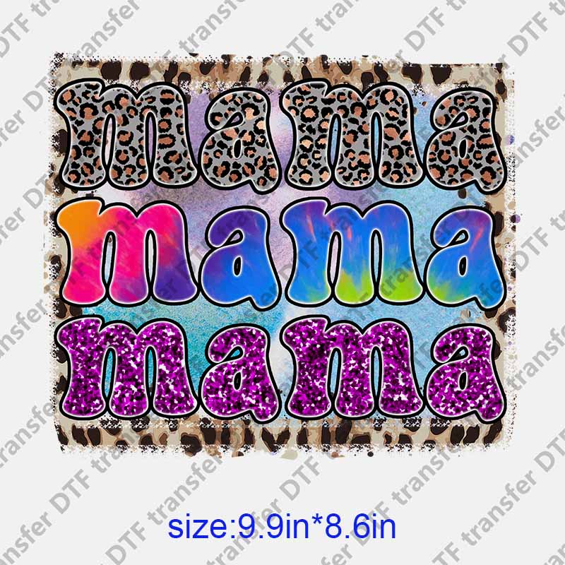 Mama momlife letters  DTF transfer NO.1262