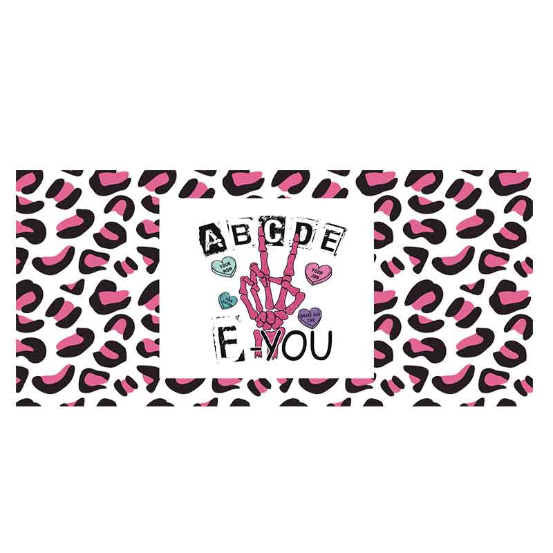 Leopard print 16oz UV DTF  Cup Wraps