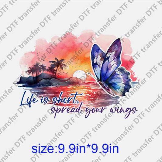 Butterfly DTF transfer BTF.087