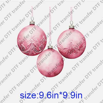 Pink Christmas DTF transfer XMAS.164