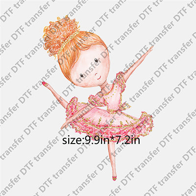 Cartoon Ballet Girl DTF Transfers CARTOON.007