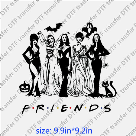 Hocus pocus friends women bat ghost Horror DTF Transfer PH-010