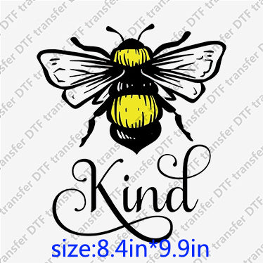 Bee Kind  Animal DTF transfer ANM.048