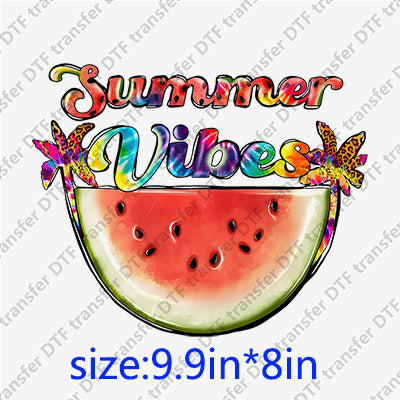 Summer vibes watermelon Summer DTF Transfers SMM.082