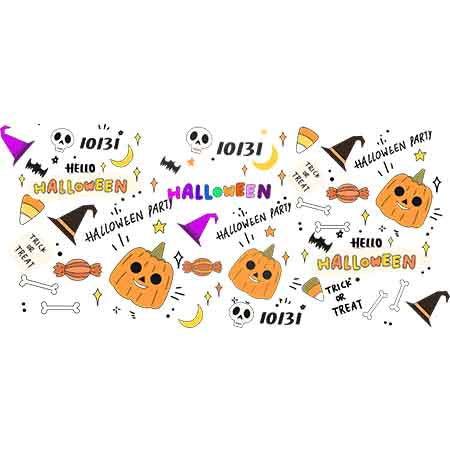 Pumpkin Halloween Thanksgiving 16oz UV DTF  Cup Wraps