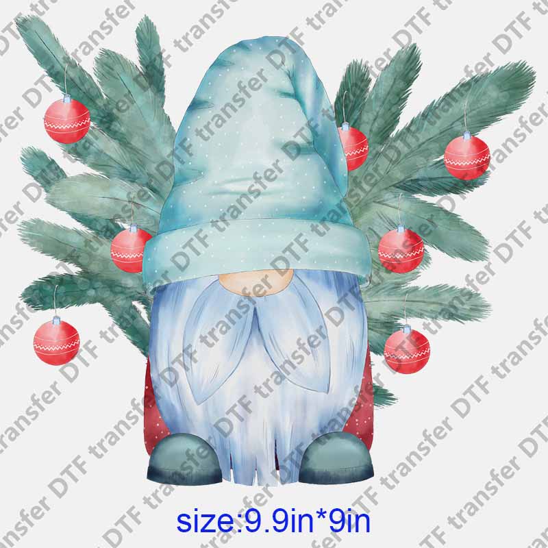 Christmas Gnome beautiful decoration DTF transfer NO.1180