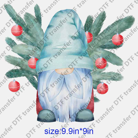 Christmas Gnome beautiful decoration DTF transfer NO.1180