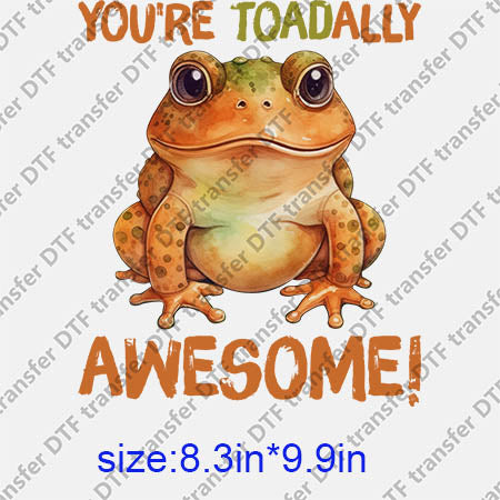 Animal Toad Frog DTF transfer ANM.174