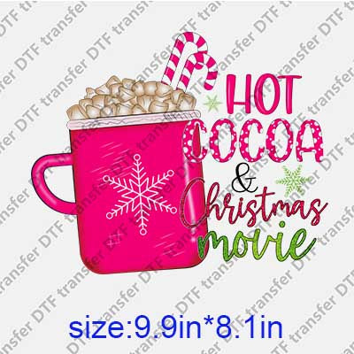 Pink Christmas DTF transfer XMAS.147