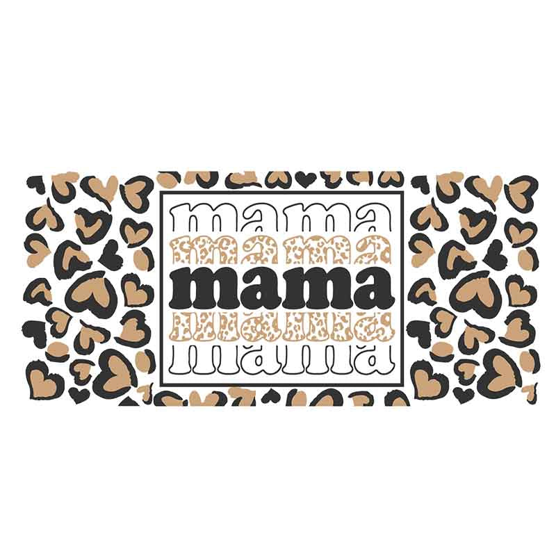 Leopard print 16oz UV DTF  Cup Wraps