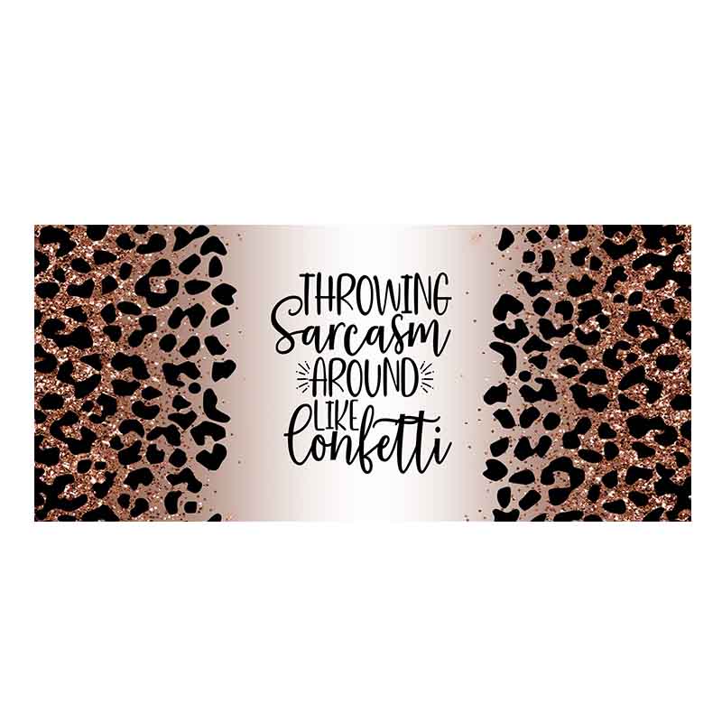 Leopard print 16oz UV DTF  Cup Wraps