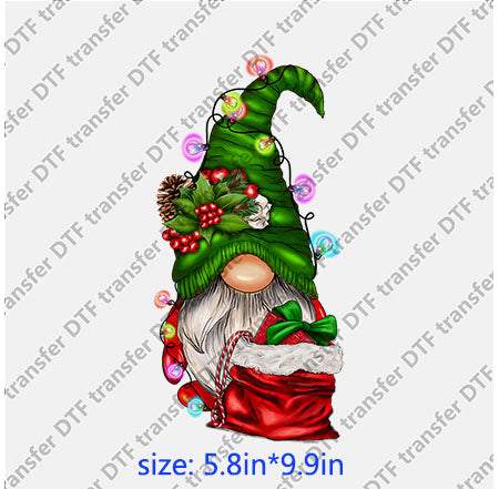 Gonk gnomes flower Chirstmas xmas DTF Transfer DWF.004