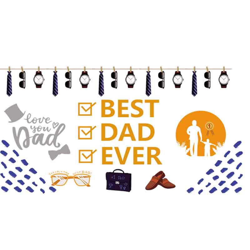 Father's Day Dad Love  16oz UV DTF  Cup Wraps