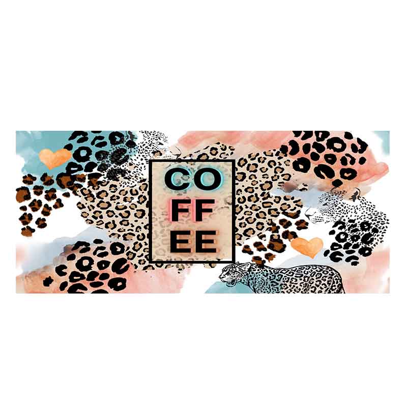 Leopard print 16oz UV DTF  Cup Wraps