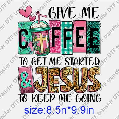 Christian Jesus God DTF transfer JES.018