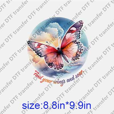 Butterfly DTF transfer BTF.058