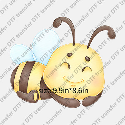 Cartoon Sleeping Bee DTF Transfers CARTOON.003-bee