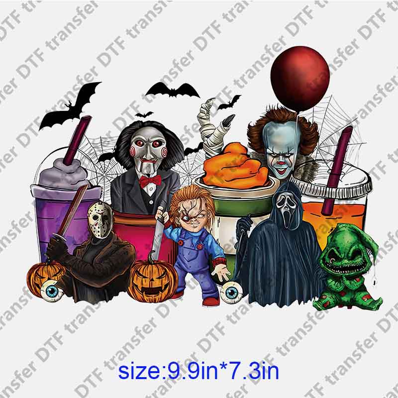 Horror Halloween Cups DTF transfer HLOW.013