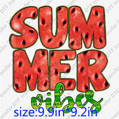 Summer vibes watermelon DTF Transfers SMM.093