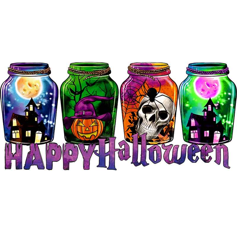 Horror Halloween Skeleton Skull 16oz UV DTF  Cup Wraps