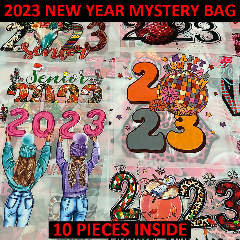 SUPER SALE for Festival Mystery Bag DTF Transfers Mixture 10 Pieces Inside Free Shipping